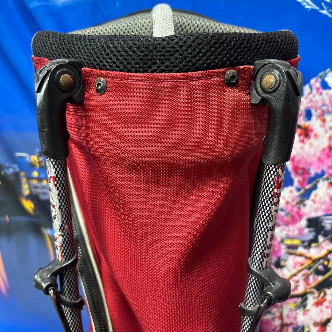 寶BX-1207 キャロウェイ スタンド式 キャディバッグ レッド 軽量