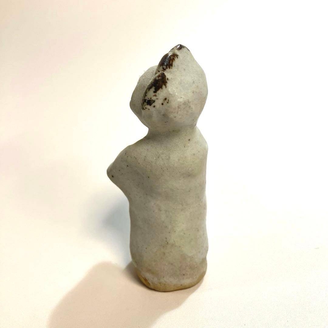 世界の民芸　骨董　李朝　鉄絵　陶人形　女性像　工芸品　アンティーク　オブジェ