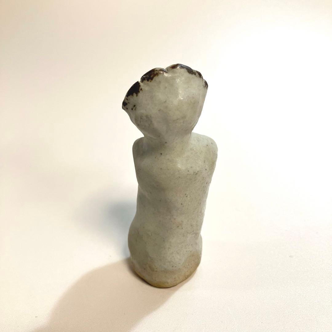 世界の民芸　骨董　李朝　鉄絵　陶人形　女性像　工芸品　アンティーク　オブジェ