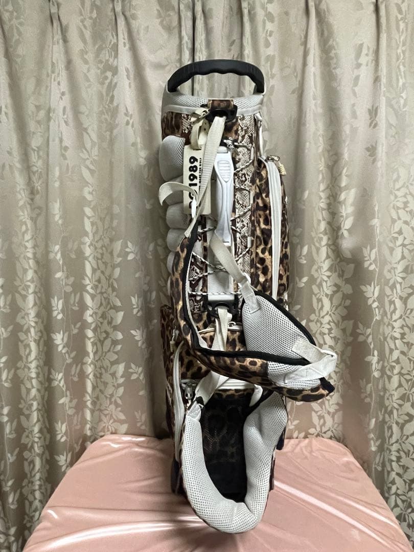 正規品！稀少限定品★パーリーゲイツ ヒョウ柄Xパイソン柄 キャディーバッグ