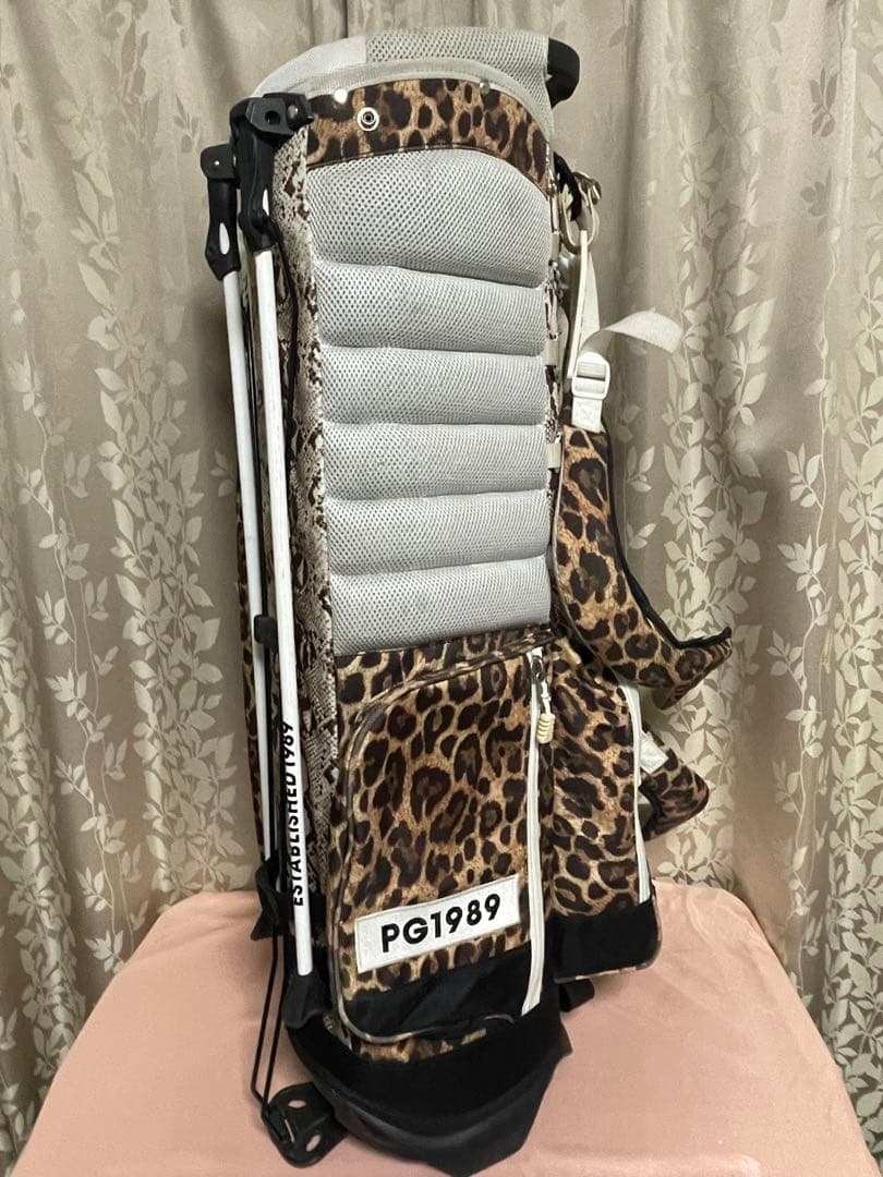 正規品！稀少限定品★パーリーゲイツ ヒョウ柄Xパイソン柄 キャディーバッグ