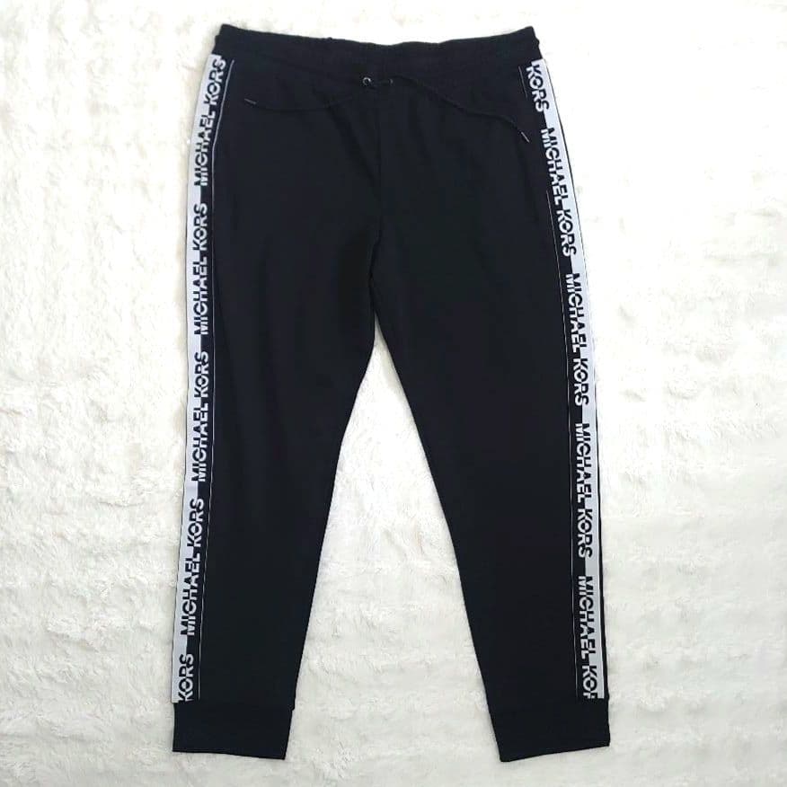 【良品】マイケルコース　MICHAEL KORS　ジャージパンツ　黒　XLサイズ