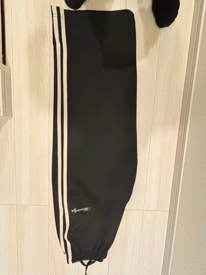 LYFT ストライプブラックジャージパンツ XL