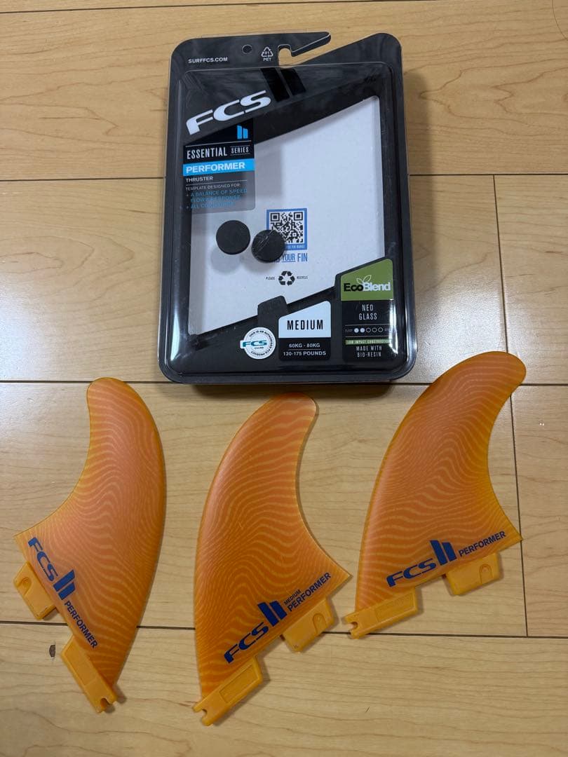 【ほぼ新品】FCS2フィン PERFORMER Mサイズ eco brand