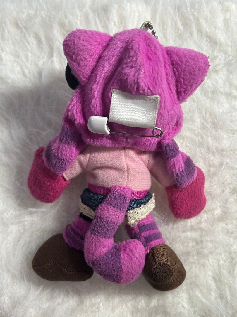 ディズニー ミニー チシャ猫 チェシャ猫 マフラーぬいぐるみバッジ キーホルダー