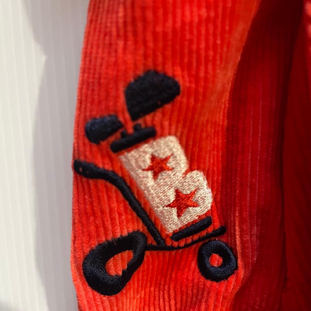 美品　BEAMS GOLF ビームスゴルフコーデュロイパンツ オレンジ　Lサイズ