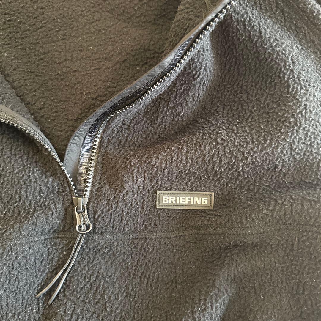 ブリーフィングゴルフ　ハーフジップフリース　黒　XL