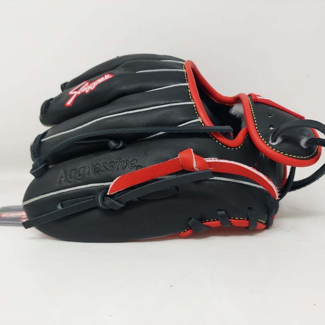 久保田スラッガー 限定トレーニング用 グラブ ブラック×レッド LT25-GS1