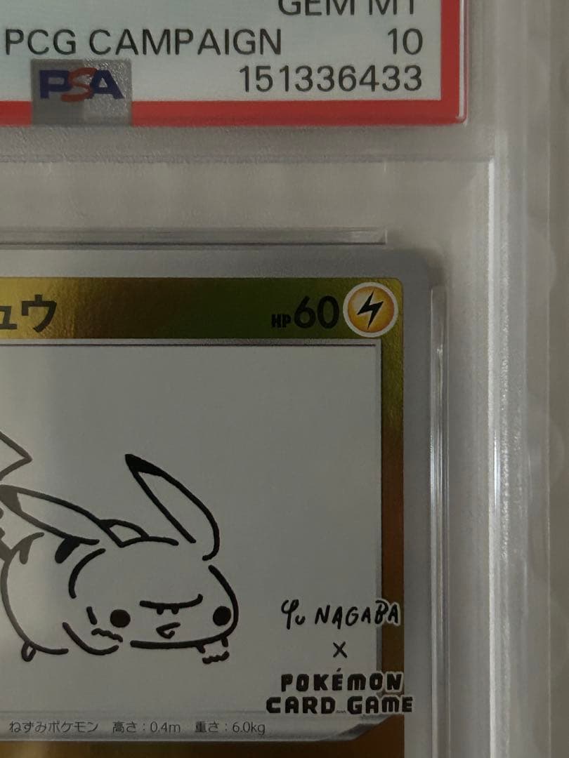 2021年ピカチュウ PSA10 ユウナガバ