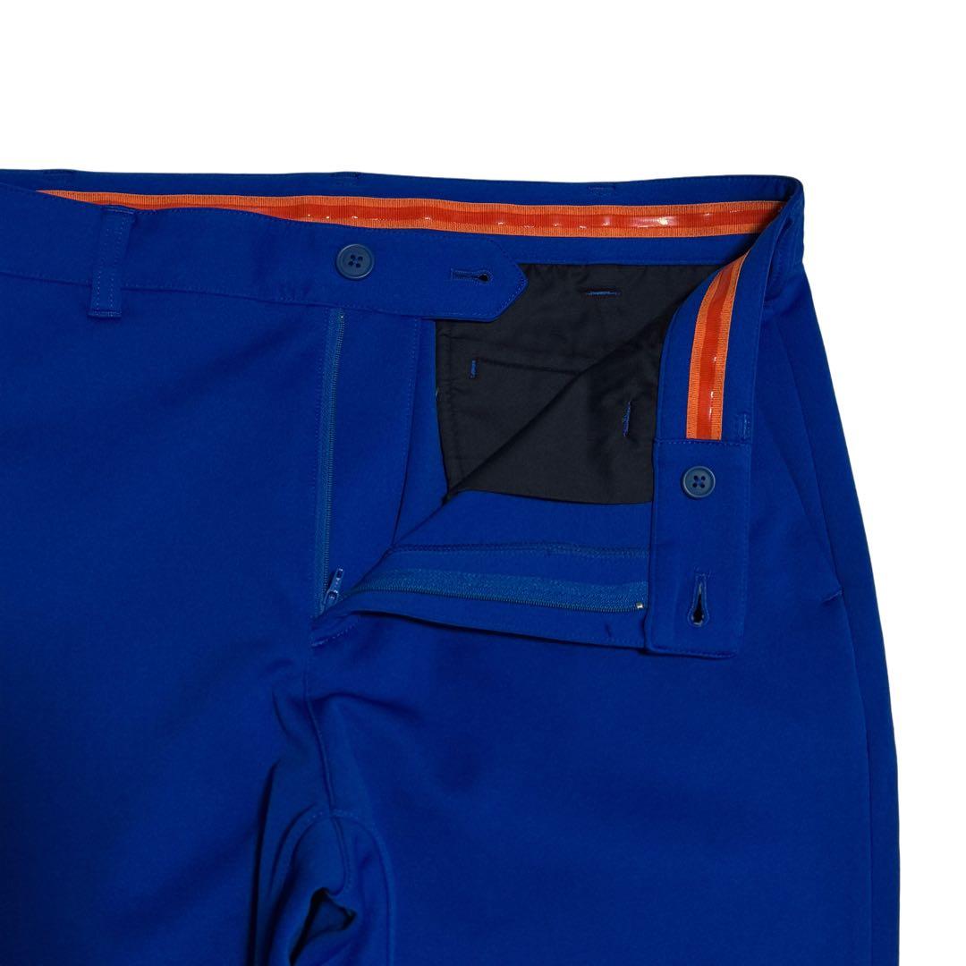 ビームスゴルフ ゴルフパンツ ブルー XL ストレッチ 軽量 テーパード