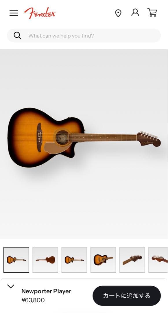美品 Fender Newporter Player エレアコ