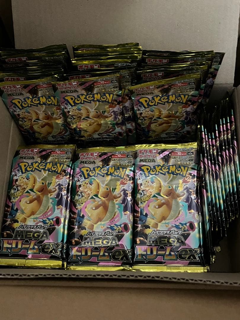 ポケモンカードゲーム　megaドリームex 100パック　未開封　サーチ済み