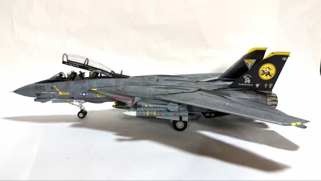 タミヤ1/48 F-14D TOMCATトムキャッターズ仕様 完成品