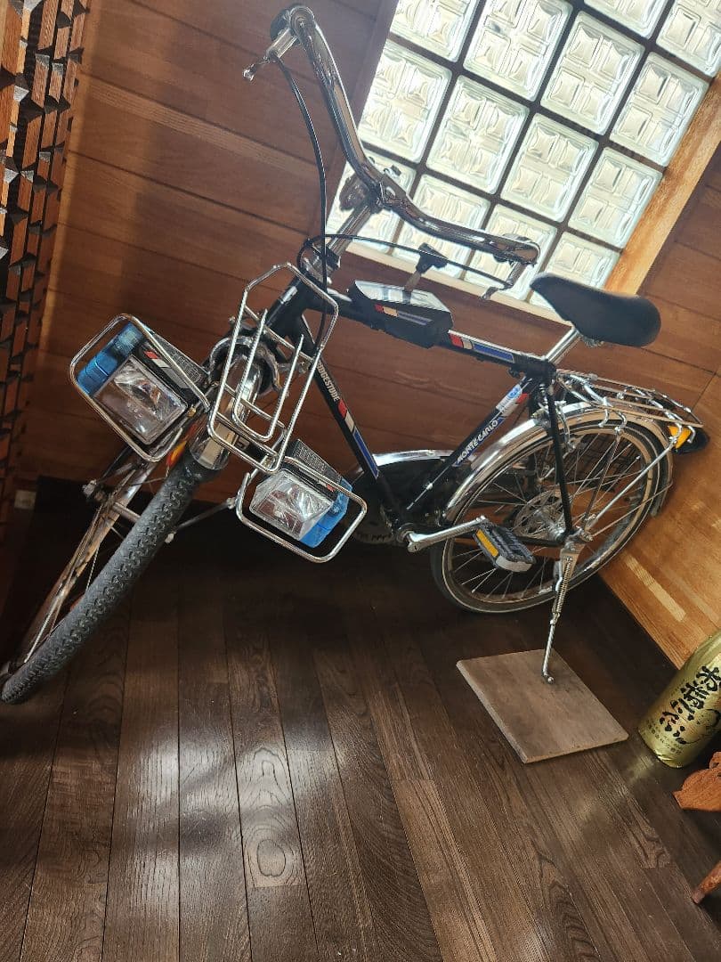 モンテカルロ 自転車 サイドカゴ付き　切り替え変速