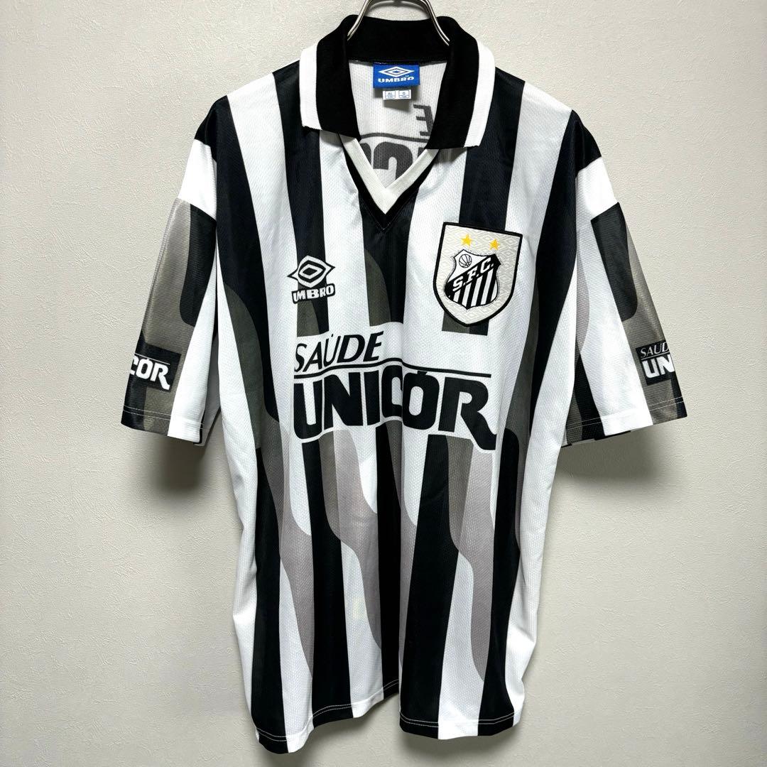 UMBRO アンブロ サントスFC Santosユニフォームゲームシャツ白黒G