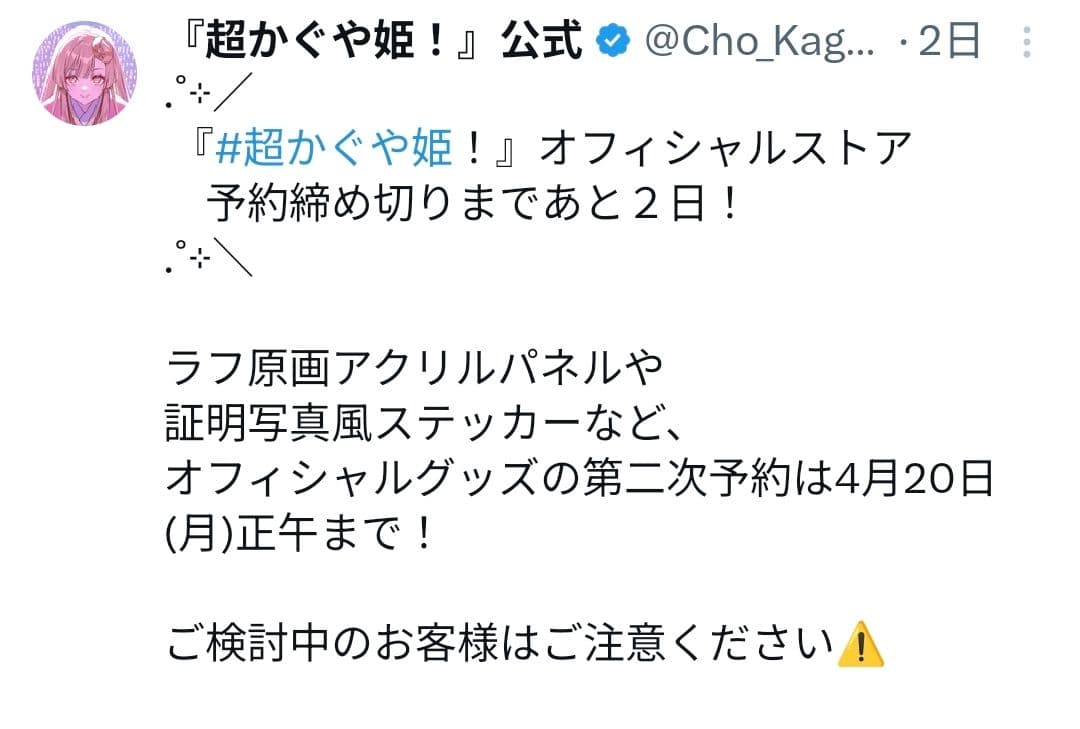 映画 超かぐや姫！ 劇場グッズ ラフ原画Tシャツ　Lサイズ　配信告知フライヤー付