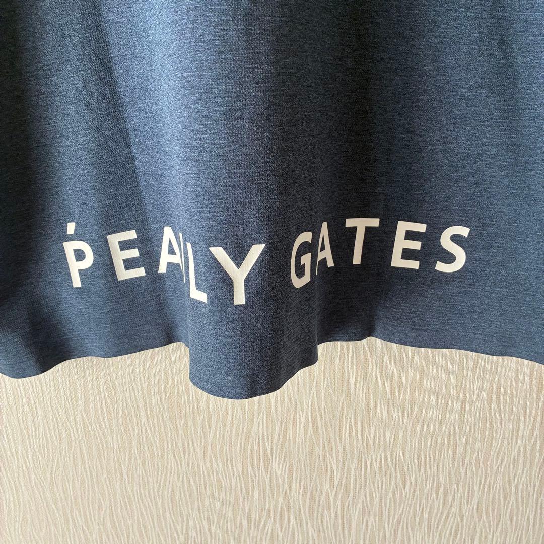 PEALY GATES PPG ハーフジップ ポロシャツ サイズ5 Lネイビー