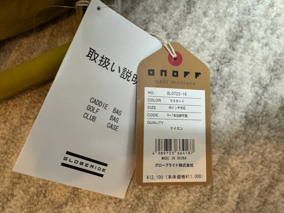 ONOFF クラブケースOL0322 マスタード新品