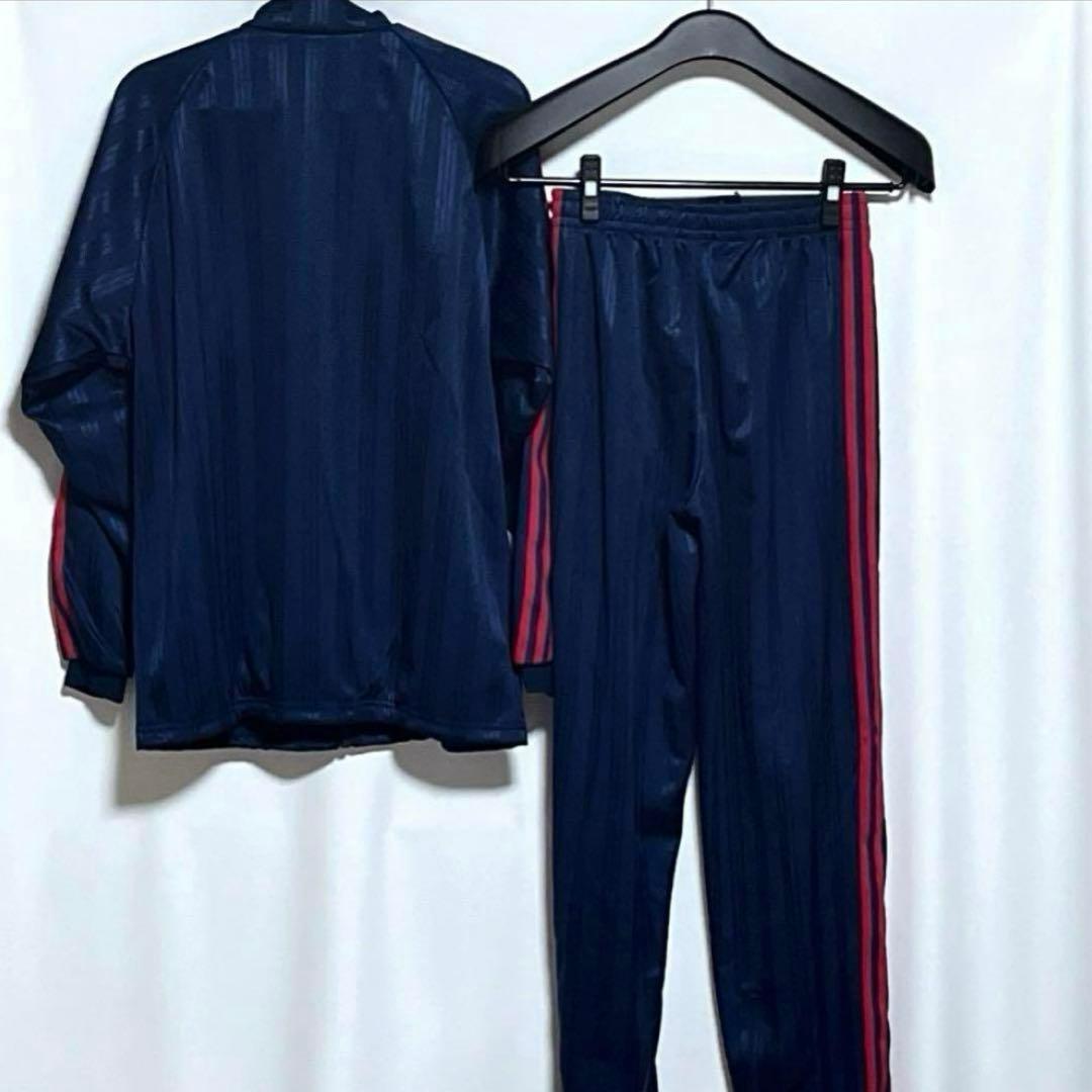 【新品未使用】adidas ジャージ上下セット 紺/赤ライン