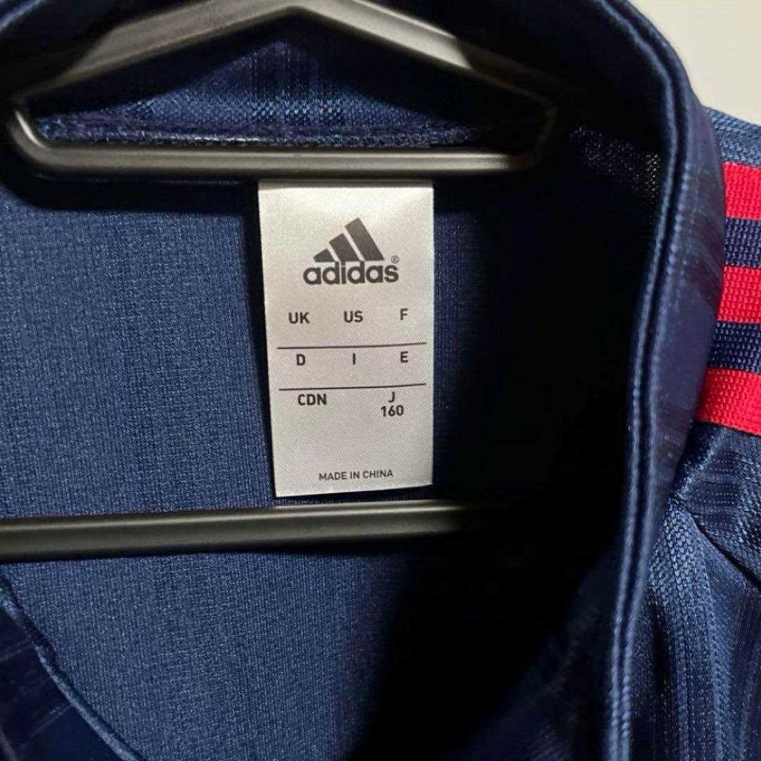 【新品未使用】adidas ジャージ上下セット 紺/赤ライン