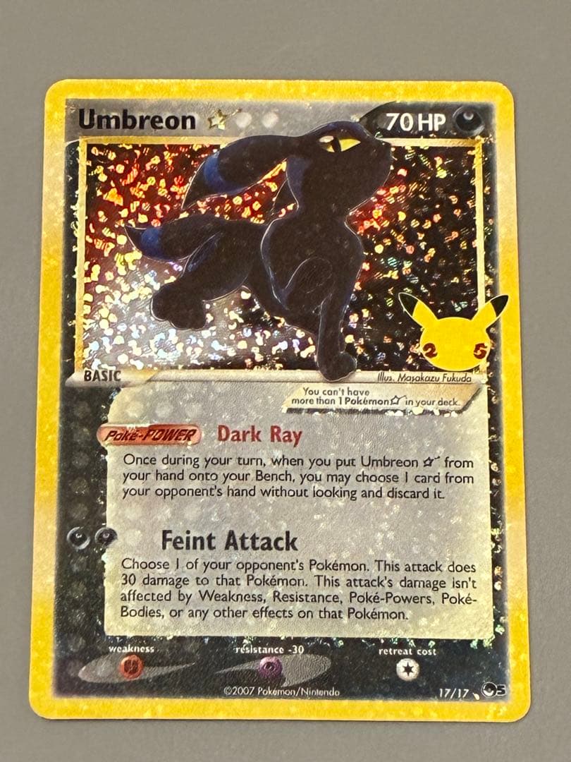 ポケモンカード ブラッキー 25th 英語