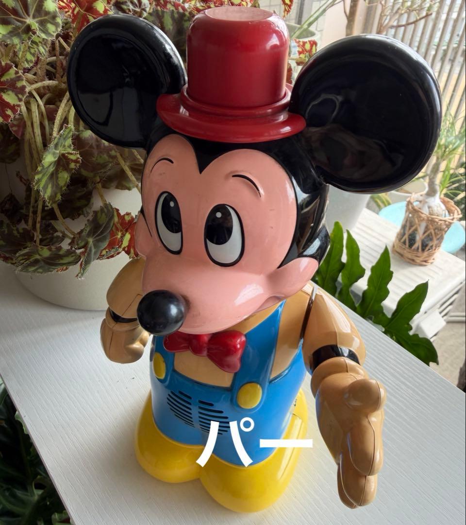 ディズニー　ミッキーマウス 可動式フィギュア じゃんけん　1989年　レトロ