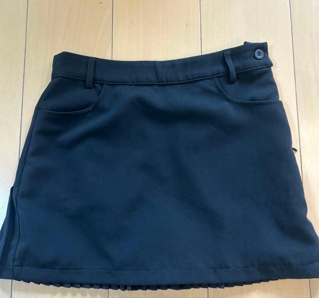 DESCENTE 黒 プリーツスカート Sサイズ