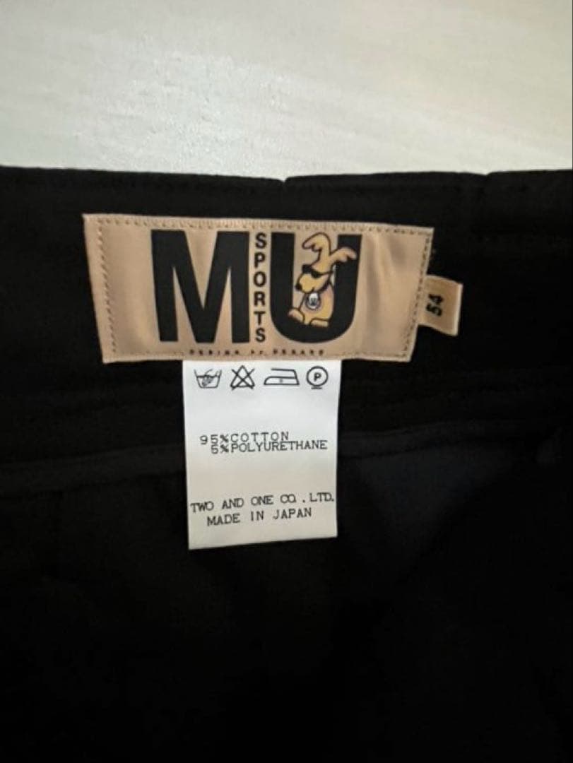 MU SPORTS ミエコ ウエサコ ゴルフパンツ 黒 54★お値下げ