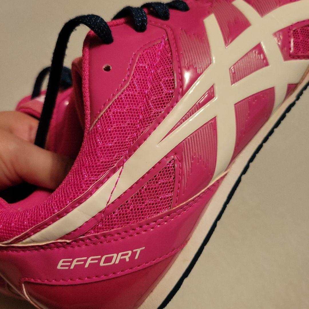 asicsエフォート　 スパイクシューズ　ピンク29センチ
