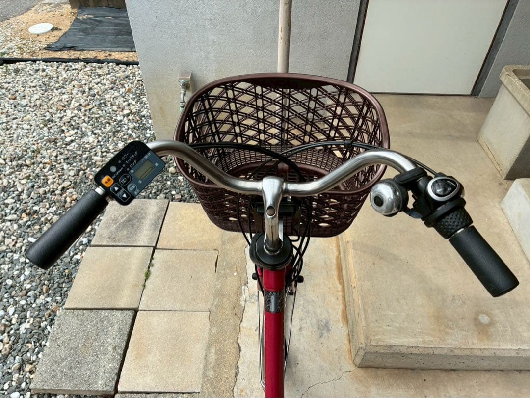 電動自転車　№8417 パナソニック ビビDX 24インチ レッド