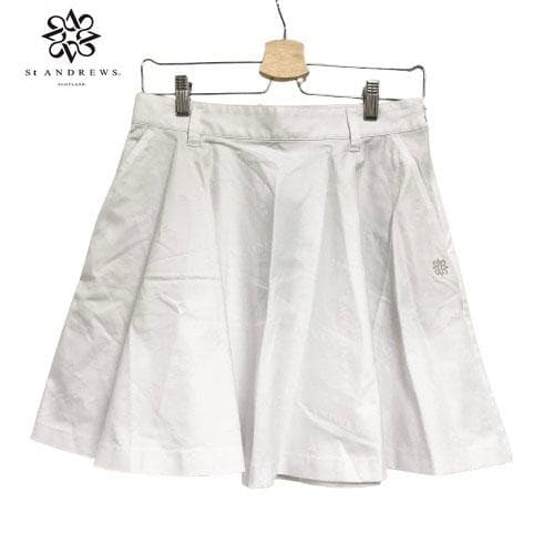 ○★新品未使用　St ANDREWS　クロッシングロゴ ジャガードスカート　L