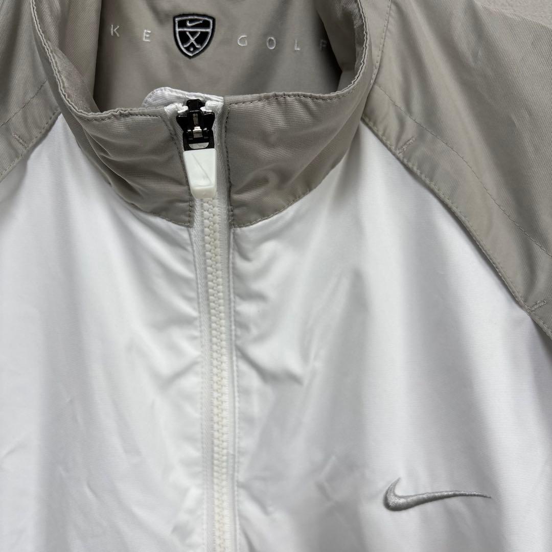 ナイキ NIKE golf ゴルフ ハーフジップ ナイロンジャケットM 白