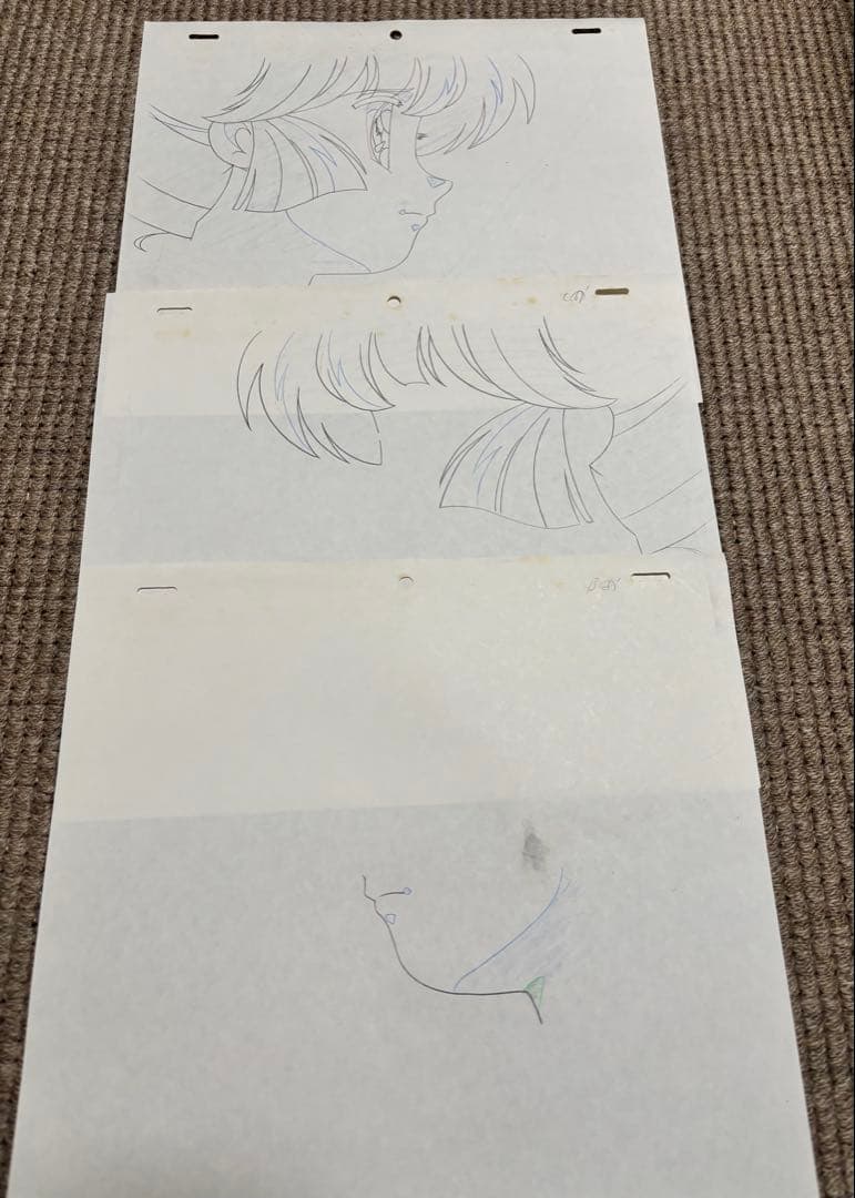 【1枚やや訳あり】怪盗セイント・テール 原画とセル画2枚セット