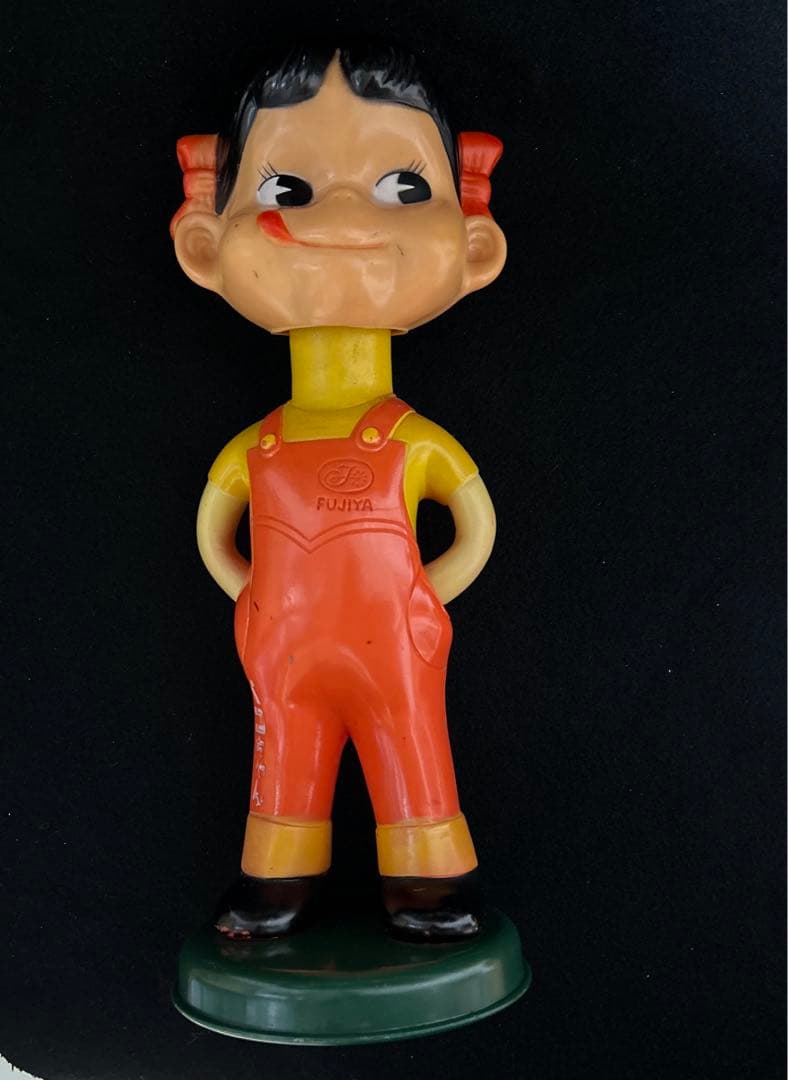 不二家　ペコちゃんボブルヘッド人形　レトロ