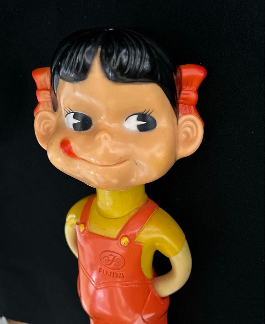 不二家　ペコちゃんボブルヘッド人形　レトロ