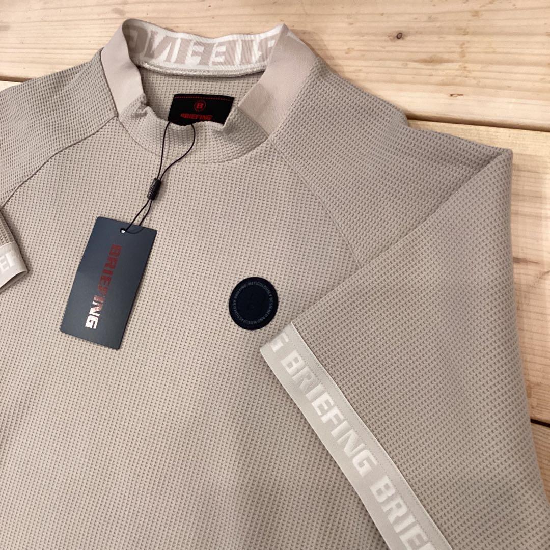 新品　BRIEFING 正規品　NECK LOGO HIGHNECK ベージュ