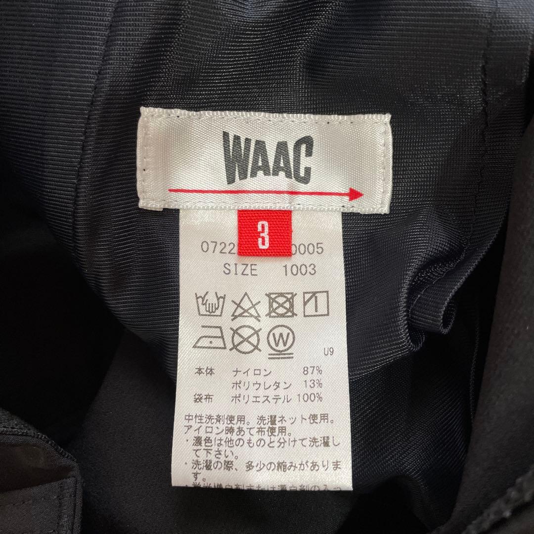 ゴルフウェア【WAAC】ストレッチ入りロングパンツ　黒　1003
