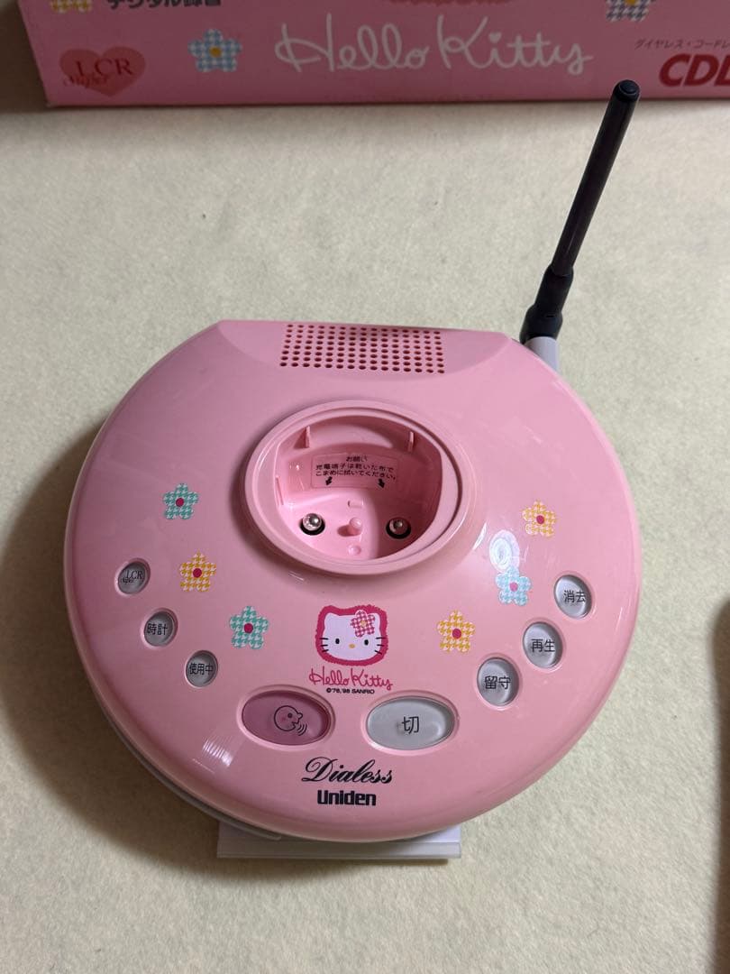 ハローキティUniden コードレス電話　本体Hello Kitty CDL10