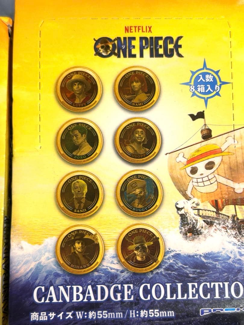 ONEPIECE ネットフリックス 実写 缶バッジ 2BOX