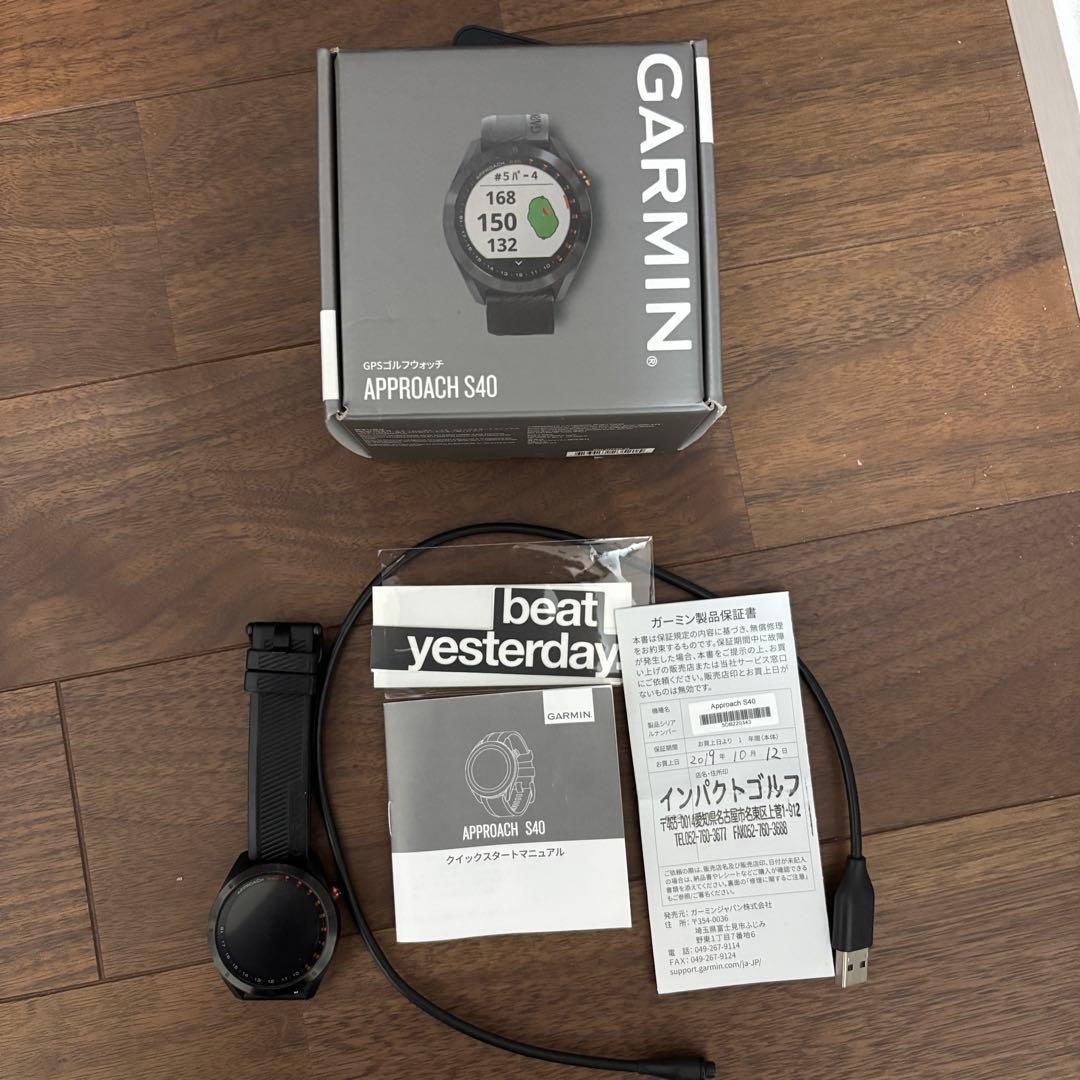 GARMIN(ガーミン)APPROACH S40ゴルフウォッチ おまけ付き