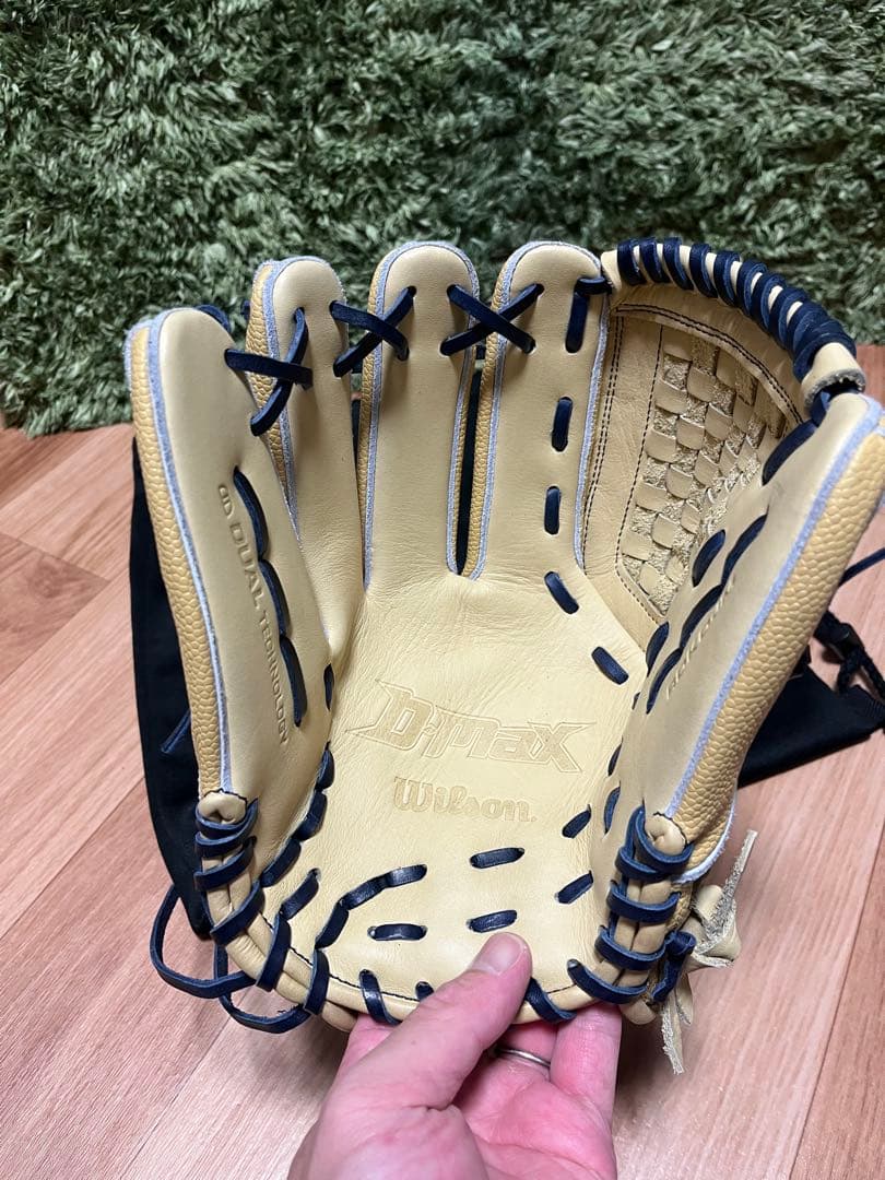 Wilson D-MAX 軟式少年用グラブ DJ型 キャメルSS 左投 硬式改造