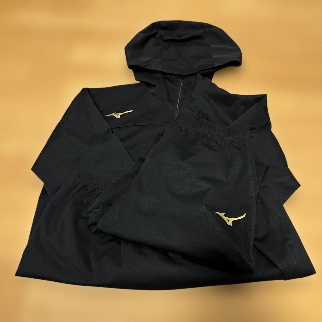 Mizuno ブラック サウナスーツ 上下セット