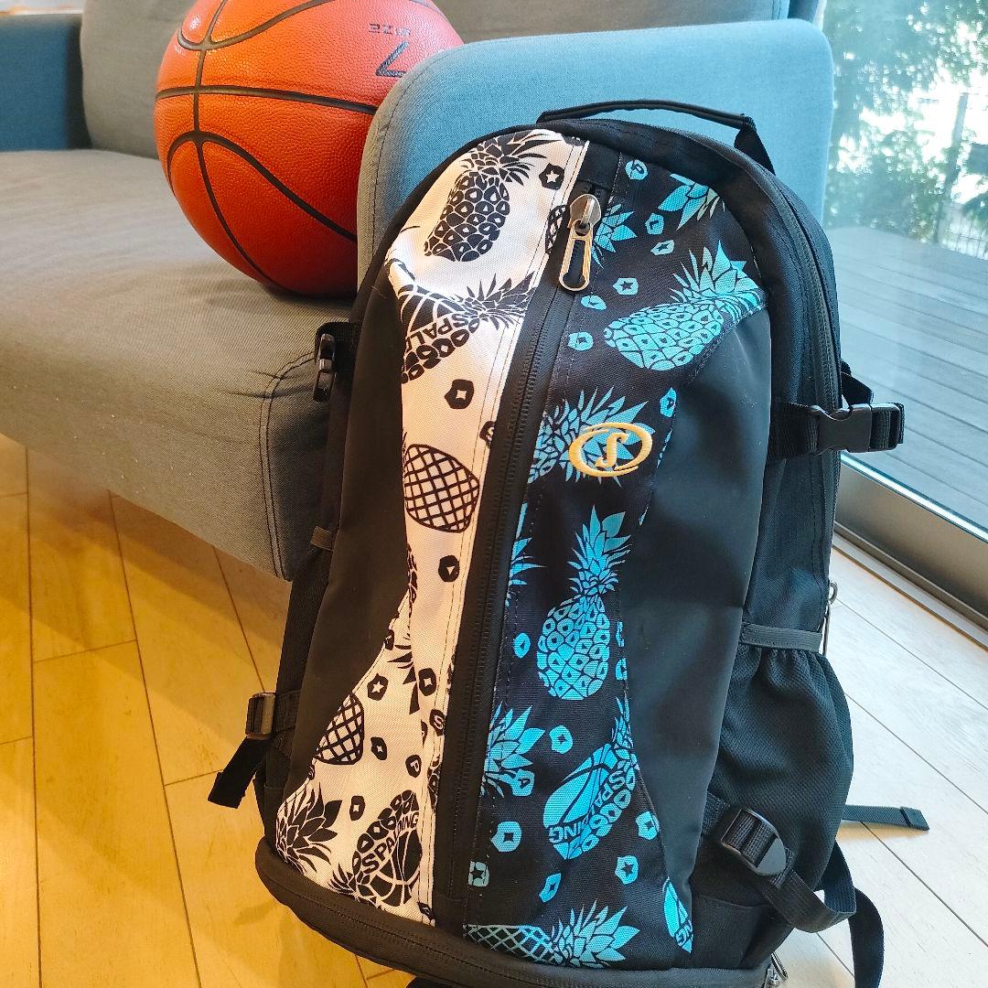 SPALDING バスケットボール用リュック パイナップル柄