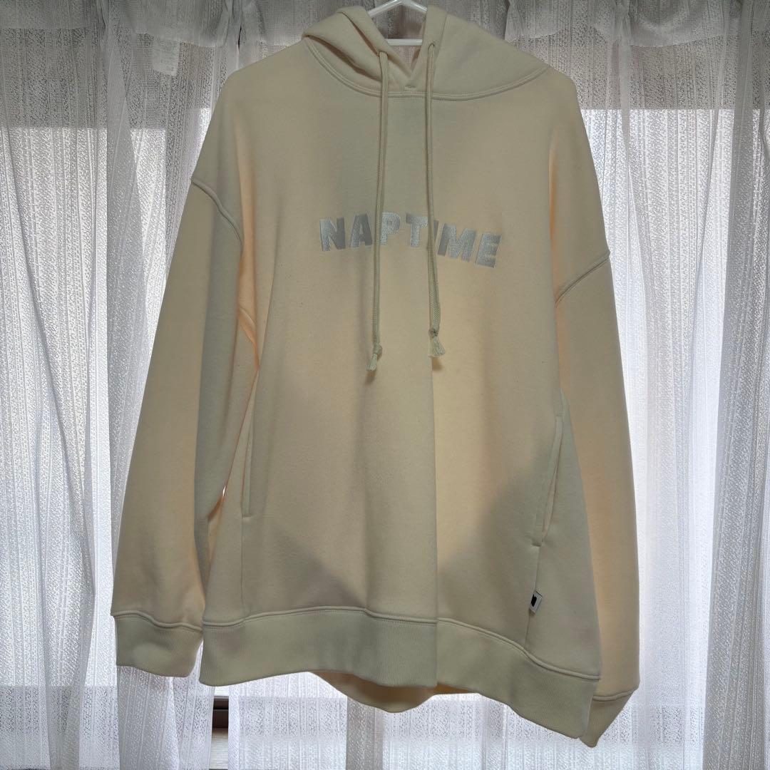 アイドル Naptime SWEATPARKA-White