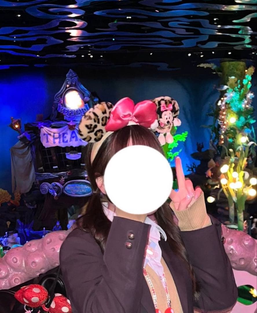 ディズニーヒョウ柄カチューシャミニー