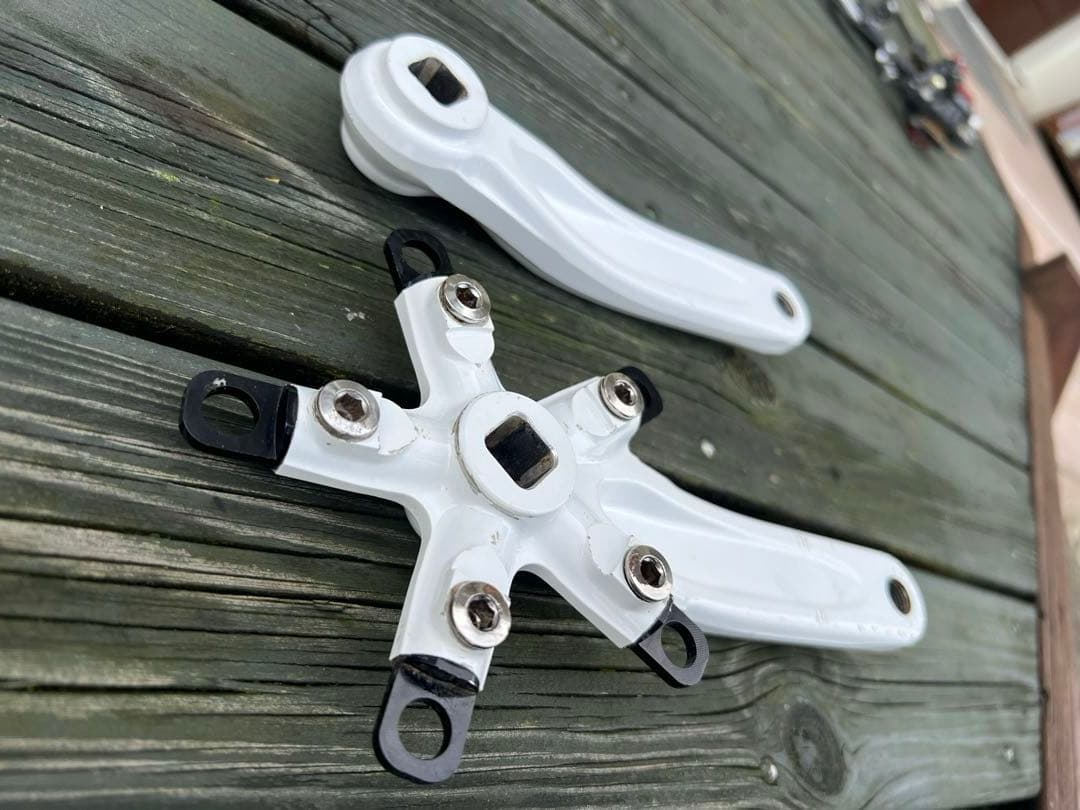 レースフェイス　RaceFace クランクセット ホワイト　クランク長165mm