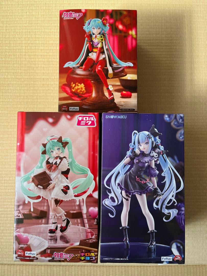 初音ミク(雪ミク&チロルミク&椿)フィギュア 3体セット