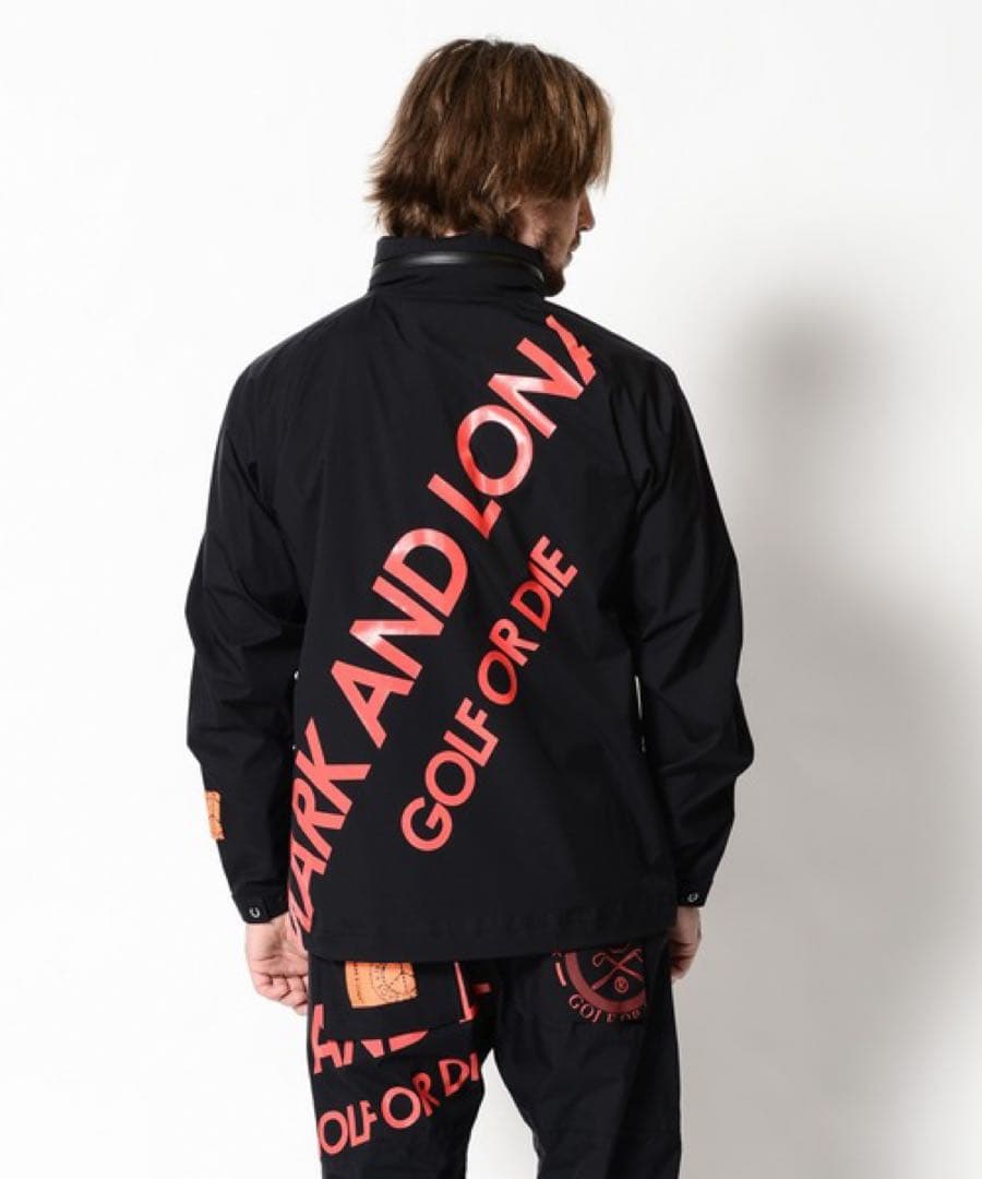 美品 ★ MARK&LONA セットアップ レインウェア パーカー パンツ 黒