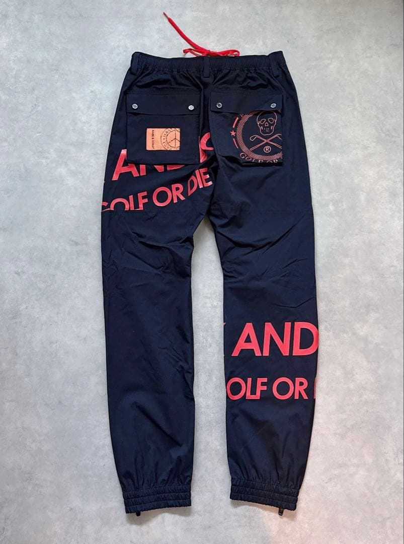 美品 ★ MARK&LONA セットアップ レインウェア パーカー パンツ 黒