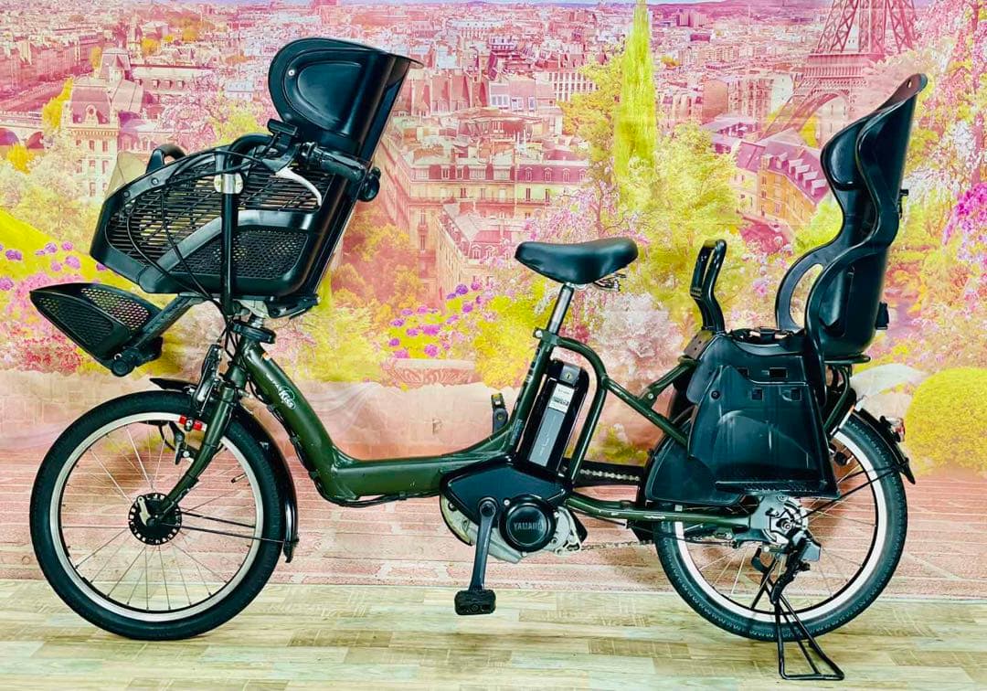 K2301 電動自転車ヤマハ子供乗せ 20インチ グリーン 8.9Ah